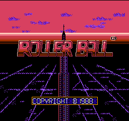 Rollerball title screen for Famicom